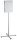 DURABLE Infoständer INFO STAND OUTDOOR silber DIN A3 63,8 x 63,8 x 142,0 cm, 1 St.
