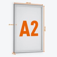 DURABLE  Klapprahmen silber 48,0 x 65,0 cm, 1 St.