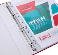 DURABLE Prospekthüllen PREMIUM Recycling DIN A4 transparent genarbt 0,08 mm, 100 St.