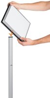 DURABLE Infoständer INFO STAND OUTDOOR silber DIN A4 63,8 x 63,8 x 134,8 cm, 1 St.