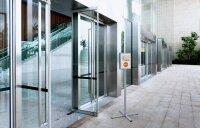 DURABLE Infoständer INFO STAND OUTDOOR silber DIN A4 63,8 x 63,8 x 134,8 cm, 1 St.