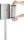 DURABLE Infoständer INFO STAND OUTDOOR silber DIN A4 63,8 x 63,8 x 134,8 cm, 1 St.