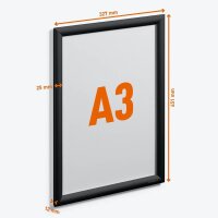 DURABLE  Klapprahmen schwarz 32,7 x 45,1 cm, 1 St.