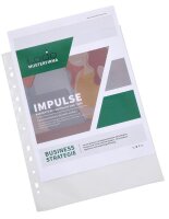 DURABLE Prospekthüllen PREMIUM Recycling DIN A4 transparent genarbt 0,08 mm, 40 St.