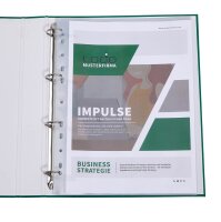 DURABLE Prospekthüllen PREMIUM Recycling DIN A4 transparent genarbt 0,08 mm, 40 St.