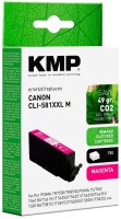 KMP  magenta Druckerpatrone kompatibel zu Canon CLI-581 M...