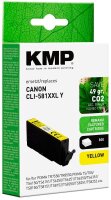 KMP  gelb Druckerpatrone kompatibel zu Canon CLI-581 Y XXL