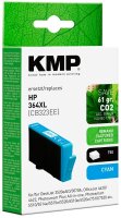 KMP  cyan Druckerpatrone kompatibel zu HP 364XL (CB323EE)