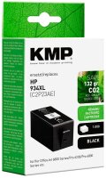 KMP  schwarz Druckerpatrone kompatibel zu HP 934XL (C2P23AE)