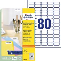 AVERY Zweckform Etiketten L7632-25 weiß 35,6 x 16,9...