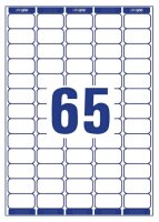 AVERY Zweckform Adressetiketten L7651-25 weiß 38,1 x 21,2 mm, 25 Blatt