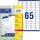 AVERY Zweckform Adressetiketten L7651-25 weiß 38,1 x 21,2 mm, 25 Blatt