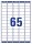 AVERY Zweckform Adressetiketten L7651-25 weiß 38,1 x 21,2 mm, 25 Blatt
