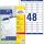 AVERY Zweckform Adressetiketten L7636-25 weiß 45,7 x 21,2 mm, 25 Blatt