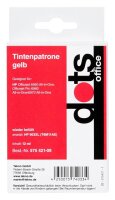 dots  gelb Druckerpatrone kompatibel zu HP 903XL (T6M11AE)