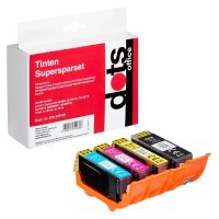 dots  schwarz, cyan, magenta, gelb Druckerpatronen...