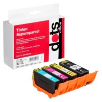 dots  schwarz, cyan, magenta, gelb Druckerpatronen...