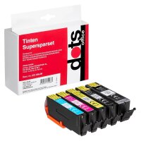 dots  2x schwarz, cyan, magenta, gelb Druckerpatronen...