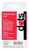 dots  cyan Druckerpatrone kompatibel zu Canon CLI-571 XL C