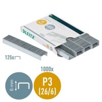 LEITZ Heftklammern 5572 26/6, 1.000 St.
