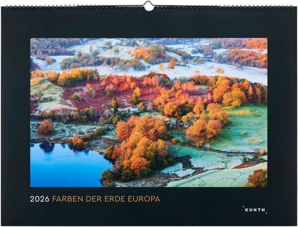 KUNTH Monats-Wandkalender Farben der Erde - Europa 2026, 1 St.