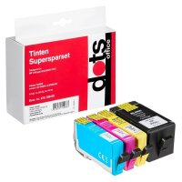 dots  schwarz, cyan, magenta, gelb Druckerpatronen...