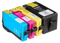 dots  schwarz, cyan, magenta, gelb Druckerpatronen kompatibel zu HP 934XL/935XL (X4E14AE), 4er-Set