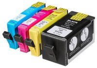 dots  schwarz, cyan, magenta, gelb Druckerpatronen kompatibel zu HP 934XL/935XL (X4E14AE), 4er-Set