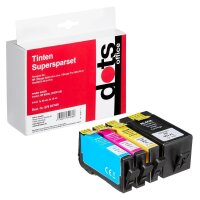 dots  schwarz, cyan, magenta, gelb Druckerpatronen...