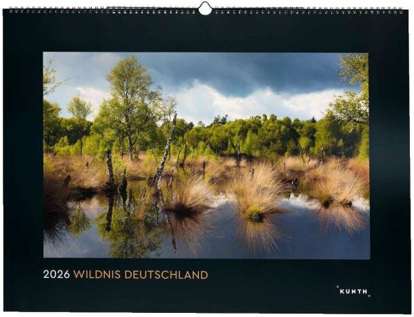 KUNTH Monats-Wandkalender Wildnis Deutschland 2026, 1 St.