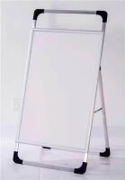 LMG Kundenstopper silber DIN A1 60,0 x 2,5 x 90,0 cm, 1...