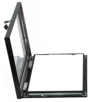 LMG Schaukasten grau 4x DIN A4 42,0 x 4,5 x 59,4 cm, 1 St.