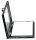 LMG Schaukasten grau 4x DIN A4 42,0 x 4,5 x 59,4 cm, 1 St.