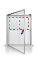 magnetoplan Schaukasten CC alu 6x DIN A4 90,0 x 6,5 x 79,0 cm, 1 St.