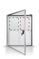 magnetoplan Schaukasten CC alu 4x DIN A4 65,0 x 6,5 x 79,0 cm, 1 St.