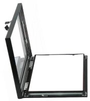 LMG Schaukasten grau 2x DIN A4 29,7 x 4,5 x 42,0 cm, 1 St.