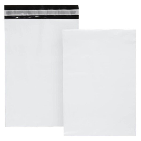 LMG Folienversandtaschen Super elastisch ohne Fenster weiß 100 St.