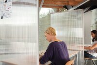 magnetoplan Trennwand 1103880, transparent 100,0 x 180,0 cm, 1 St.