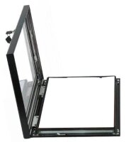 LMG Schaukasten grau 1x DIN A4 21,0 x 4,5 x 29,7 cm, 1 St.