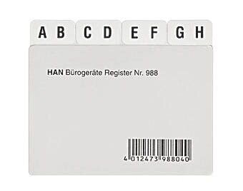 HAN Karteikartenregister A-Z transparent