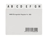 HAN Karteikartenregister A-Z transparent