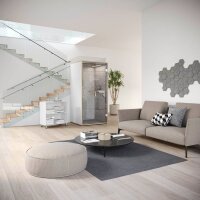 HAMMERBACHER SilentSpace Telefonbox grau 1 Fachboden mit Beleuchtung