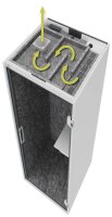 HAMMERBACHER SilentSpace Telefonbox grau 1 Fachboden mit Beleuchtung