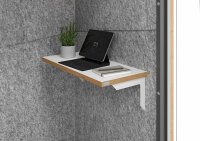 HAMMERBACHER SilentSpace Telefonbox grau 1 Fachboden mit Beleuchtung