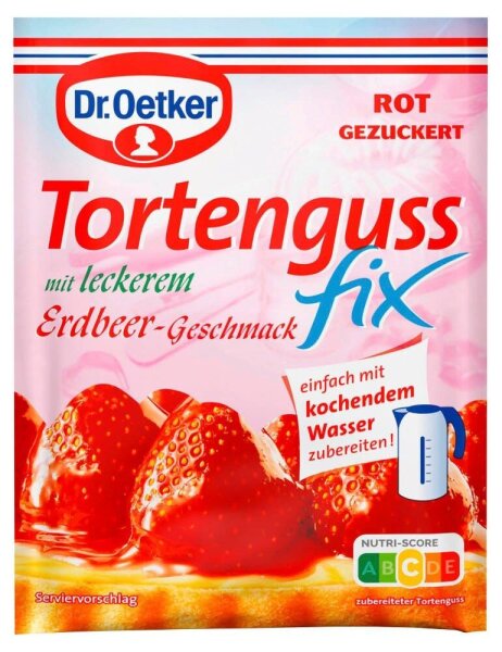 Dr. Oetker Tortenguss Erdbeer 50,0 g  ( 1204728004 )