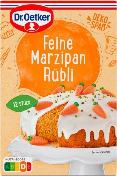 Dr. Oetker Feine Marzipan Rübli Dekor, 12 St.