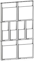 helit Wandprospekthalter the placativ transparent DIN A4,...
