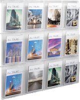 helit Wandprospekthalter the placativ transparent DIN A4 113,6 x 5,4 x 97,8 cm, 1 St.
