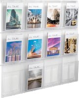 helit Wandprospekthalter the placativ transparent DIN A4 113,6 x 5,4 x 97,8 cm, 1 St.