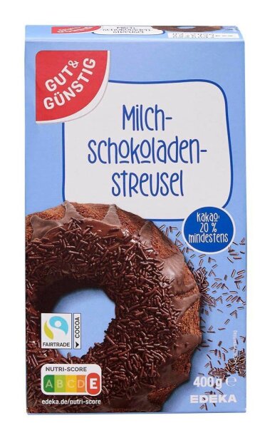 GUT&GÜNSTIG Milchschokoladenstreusel 400,0 g  ( 6154991001 )